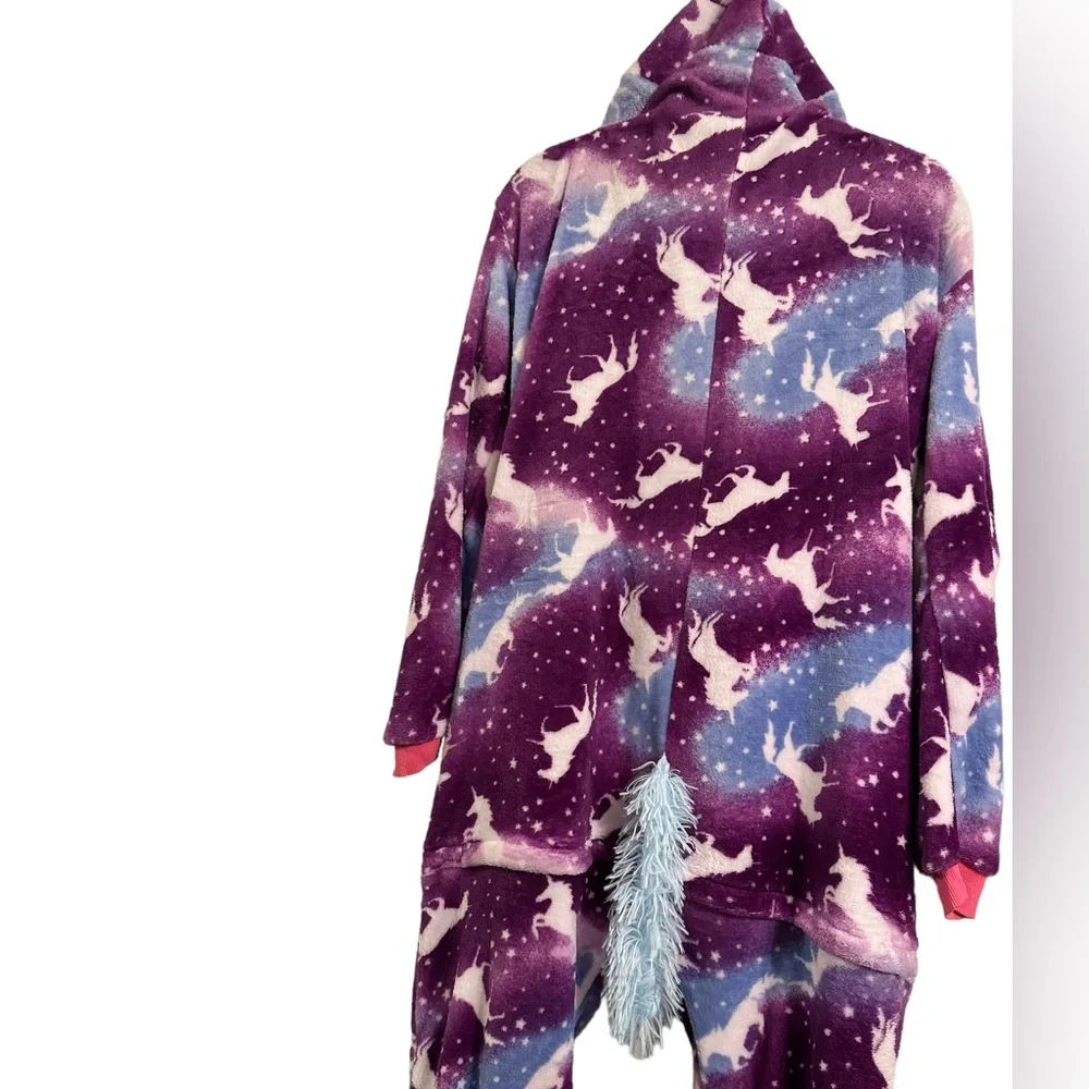 NWOT Purple Unicorn Adult Unisex Onesie Size M - Picture 4 of 6